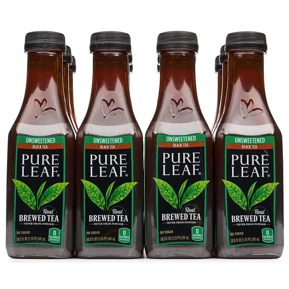 Pure Leaf Unsweetened Tea, 18.5 oz., 12/Carton (PEP134072)