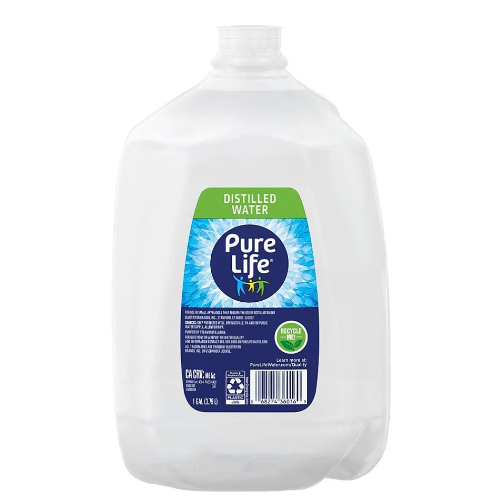 Pure Life Distilled Water, 1 Gallon. Bottle, 6/Pack (NLE12532472)