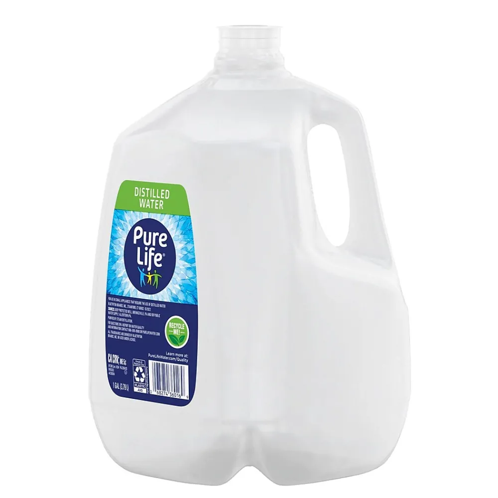 Pure Life Distilled Water, 1 Gallon. Bottle, 6/Pack (NLE12532472)
