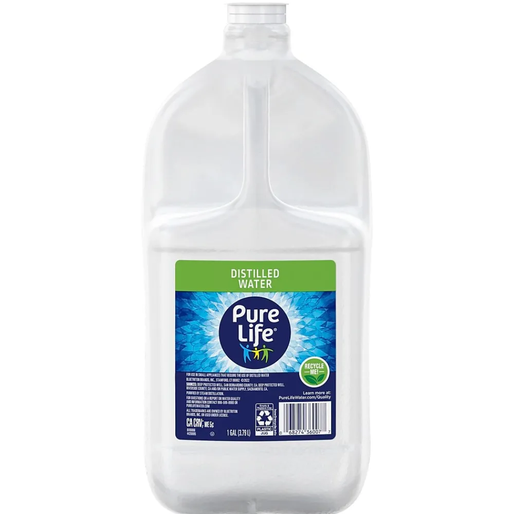 Pure Life Distilled Water, 128 oz. Bottle, 6/Pack (NLE12532472X)