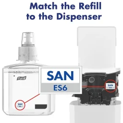 Advanced 70% Alcohol Foaming Hand Sanitizer Refill for ES6 Dispenser, 1200 mL, 2/Carton (6453-02)<Purell Hot