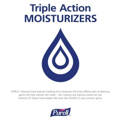 Advanced Soothing 8 oz. Gel Hand Sanitizer, Fresh Scent (9674-12)<Purell