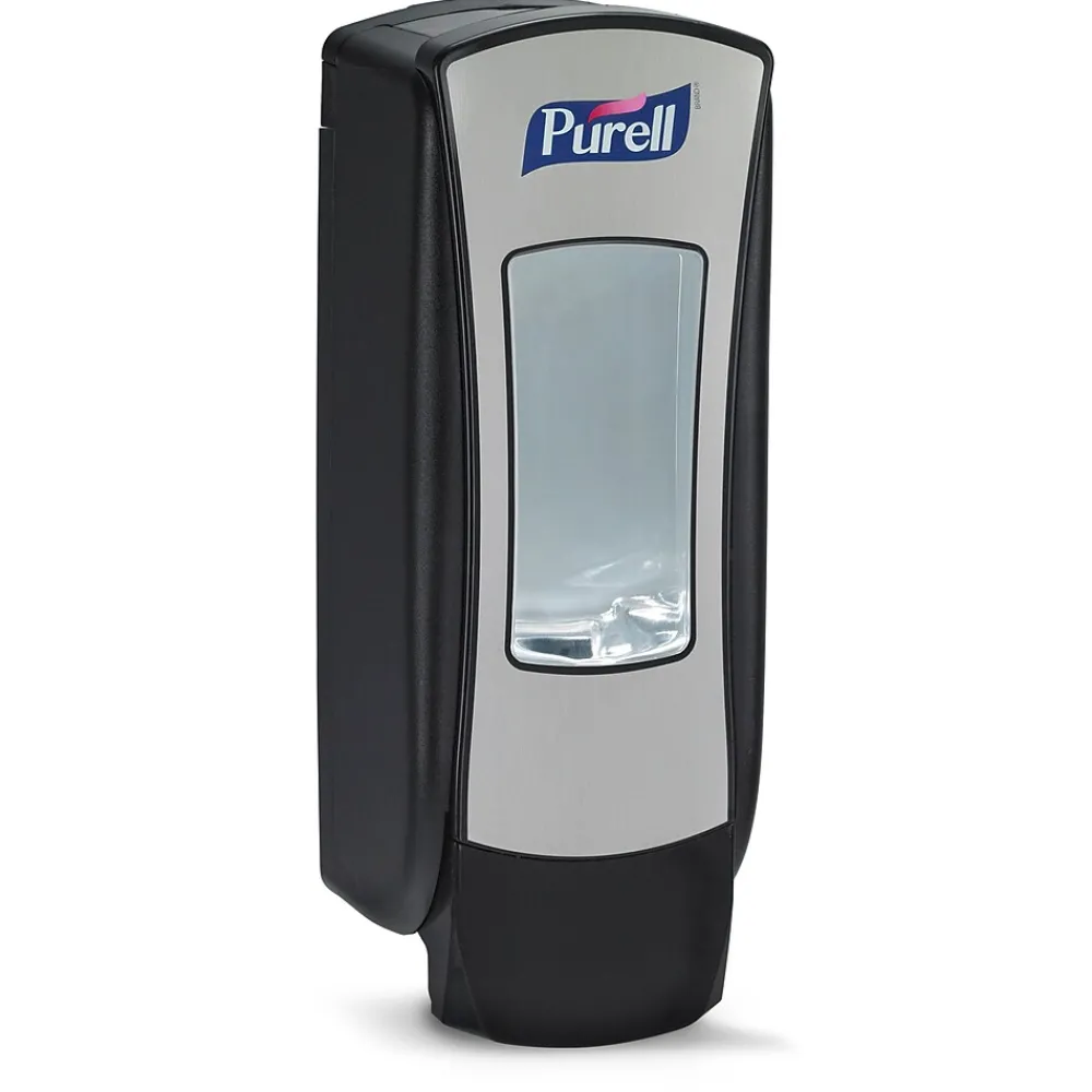 ADX12 Wall Mounted Hand Sanitizer Dispenser, Black/Brushed Chrome (8828-06)<Purell Outlet