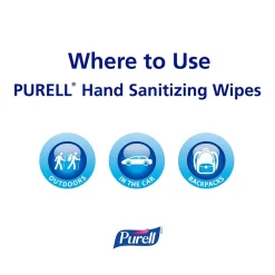 Cottony Soft Hand Sanitizing Wipes, 120 Wipes/Box (9027-12)<Purell Best