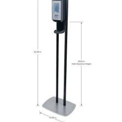 CS 8 Automatic Floor Stand Hand Sanitizer Dispenser, Graphite/Black (7418-DS)<Purell Outlet
