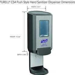 CS4 Wall Mounted Hand Sanitizer Dispenser, Graphite (5124-01)<Purell