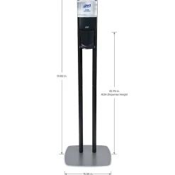 ES8 Automatic Floor Stand Hand Sanitizer Dispenser, Graphite/Black (7218-DS)<Purell Discount