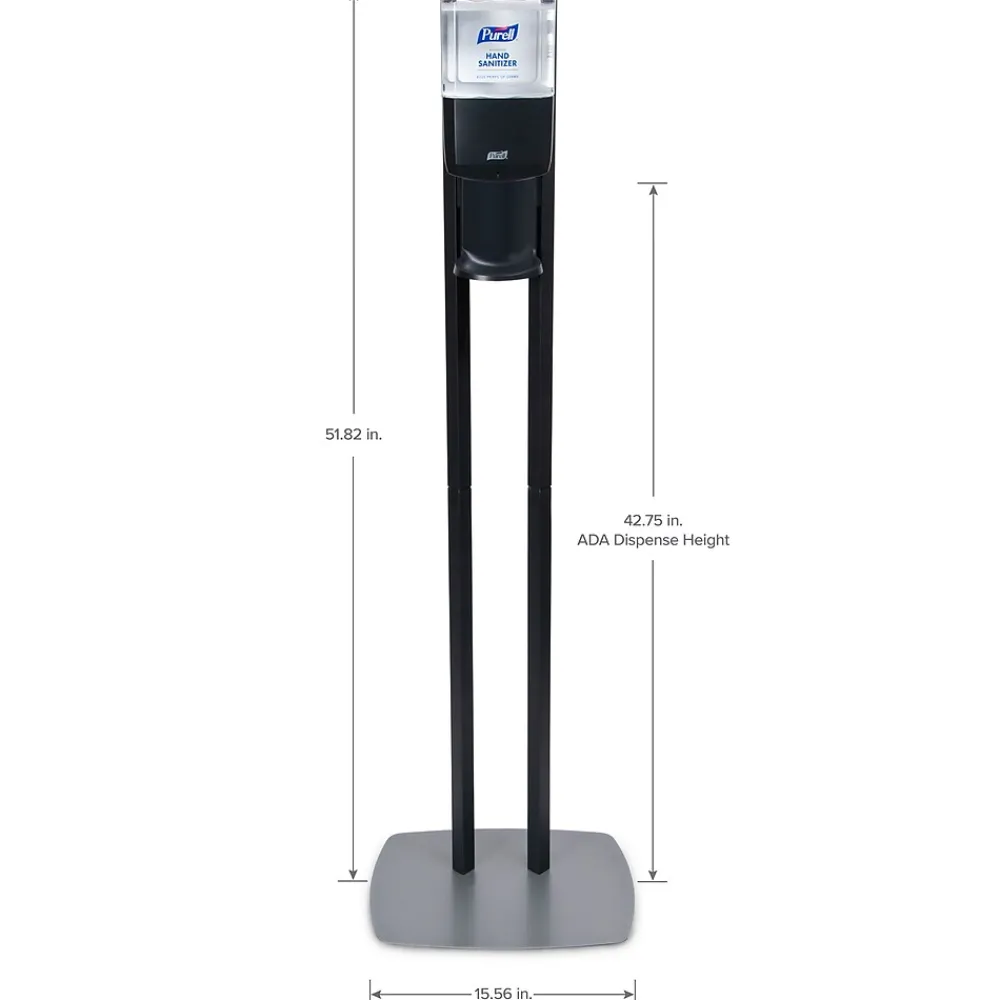ES8 Automatic Floor Stand Hand Sanitizer Dispenser, Graphite/Black (7218-DS)<Purell Discount