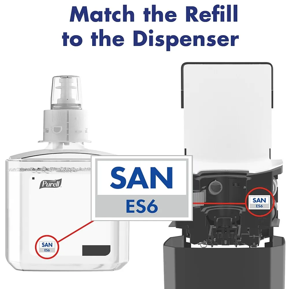 ES6 Automatic Wall Mounted Hand Sanitizer Dispenser, Graphite (6424-01)<Purell Outlet