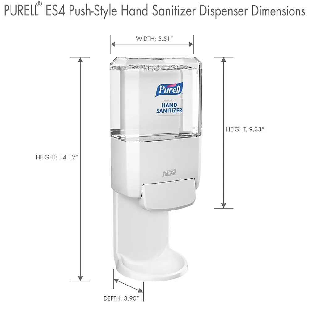 ES4 Wall Mounted Hand Sanitizer Dispenser, White (5020-01)<Purell Outlet