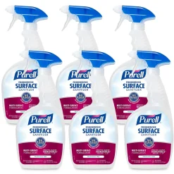 Foodservice Surface Sanitizer Spray, Fragrance Free, 32 fl oz, 6/Carton (3341-06)<Purell Outlet