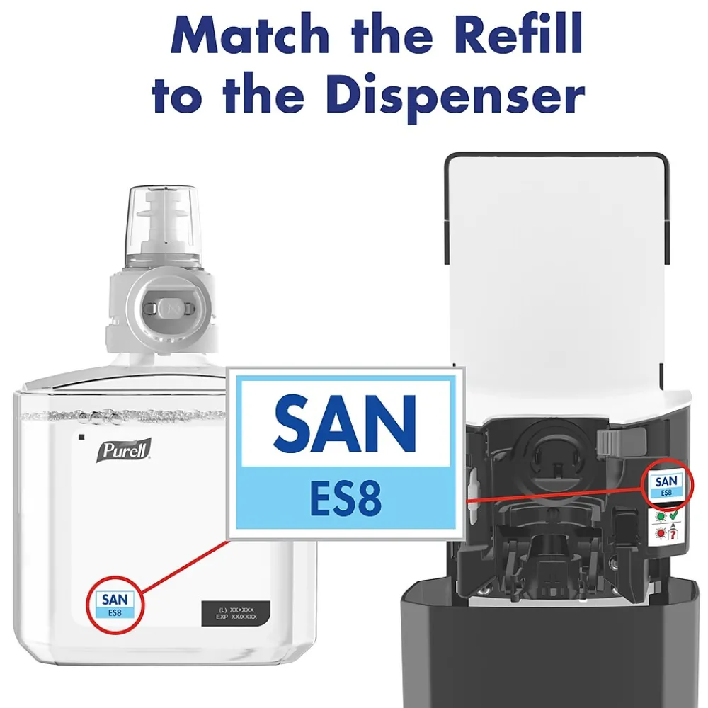 Healthcare Advanced ULTRA NOURISHING Foaming Hand Sanitizer Refill for ES8 Dispenser, 1200 mL., 2/Carton (7756-02)<Purell Best