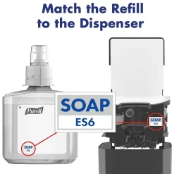HEALTHY SOAP Antibacterial Liquid Hand Soap Refill for ES6 Dispenser, Light Scent, 1200 ml, 2/Carton (6480-02)<Purell Online