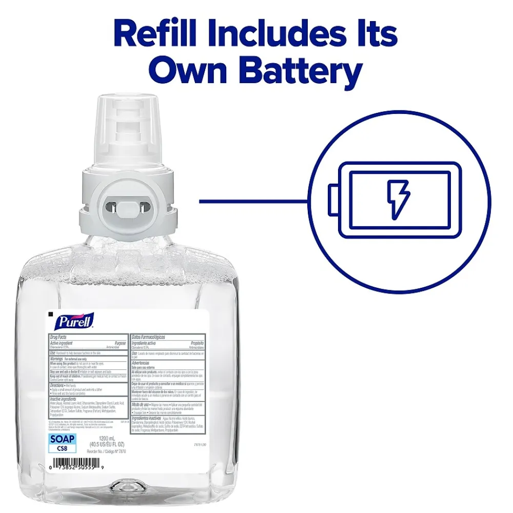 HEALTHY SOAP CS8 Automatic Wall Mounted Hand Soap Dispenser, Graphite (7834-01)<Purell Clearance