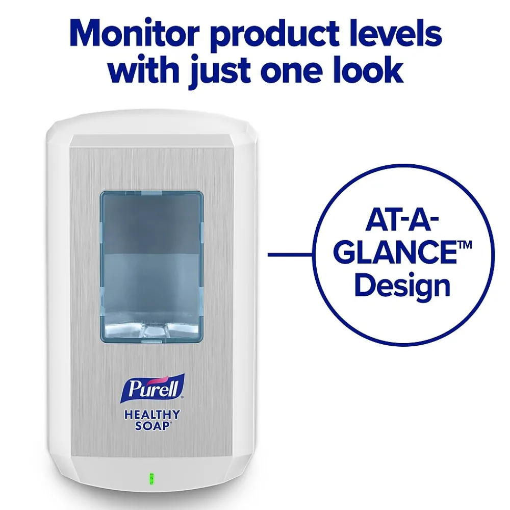 HEALTHY SOAP CS6 Automatic Wall Mounted Hand Soap Dispenser, White (6530-01)<Purell Hot