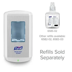 HEALTHY SOAP CS6 Automatic Wall Mounted Hand Soap Dispenser, White (6530-01)<Purell Hot