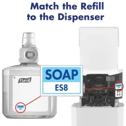 HEALTHY SOAP ES8 Automatic Wall Mounted Hand Soap Dispenser, White (7730-01)<Purell Online