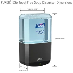 HEALTHY SOAP ES6 Automatic Wall Mounted Hand Soap Dispenser, Graphite (6434-01)<Purell Sale