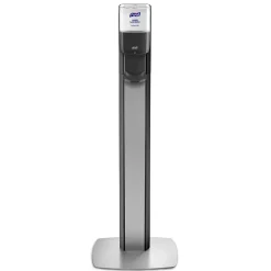 MESSENGER ES8 Automatic Floor Stand Hand Sanitizer Dispenser, Silver/Graphite (7318-DS-SLV)<Purell Hot