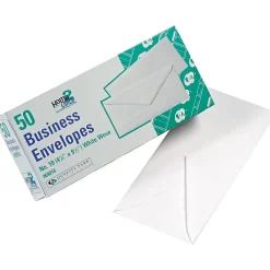 Online Quality Park #10 Business Envelope, 4 1/2" x 9 1/2", White, 50/Box (69016)