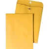 Hot Quality Park Clasp & Moistenable Glue Kraft Catalog Envelope, 9 1/2" x 12 1/2", Kraft, 100/Box (37793)