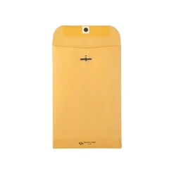 New Quality Park Clasp & Moistenable Glue Kraft Catalog Envelopes, 6" x 9", Brown Kraft, 100/Box (QUA37855)