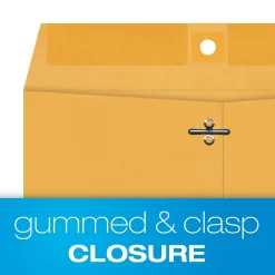 Quality Park Clasp & Moistenable Glue Kraft Catalog Envelopes, 9
