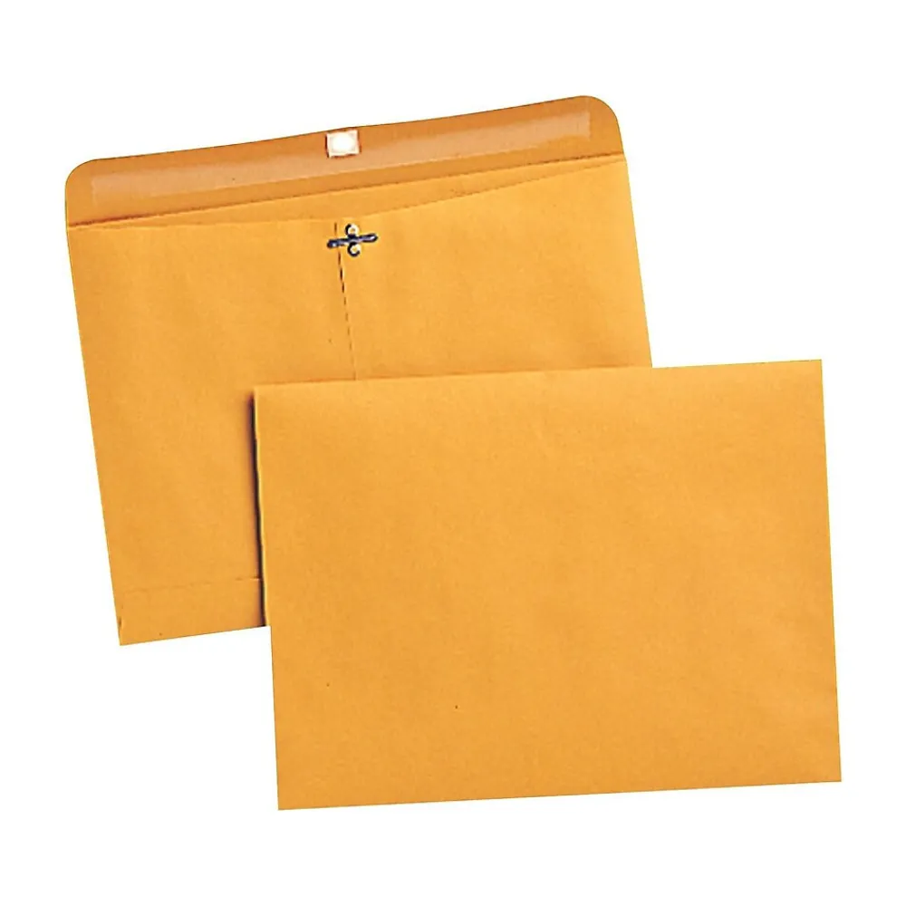 Outlet Quality Park Clasp Kraft Catalog Envelopes, 9"L x 12"H, Kraft, 100/Box (QUA38090)