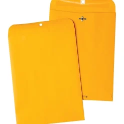 Clearance Quality Park Clasp Kraft Catalog Envelope, 9" x 12", Light Kraft, 100/Box (38190)