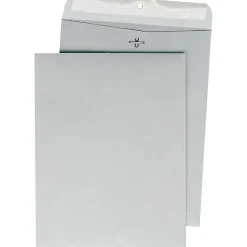 Best Quality Park Clasp Nonstandard Kraft Catalog Envelope, 10" x 13", Gray, 100/Box (QUA38597)