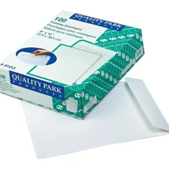 Best Quality Park Gummed Open-End Catalog Envelopes, 9" x 12", White, 100/Bx (QUA41413)