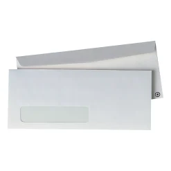 Sale Quality Park Gummed Recycled Window #10 Envelopes, 4 1/8" x 9 1/2", White, 500/Bx