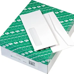 Online Quality Park Gummed Right Window #10 Envelopes 4 1/8" x 9 1/2", White, 500/Bx
