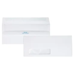 Hot Quality Park Redi-Seal #10 Window Envelopes, 4 1/8" x 9 1/2", White Wove, 500/Box (21318)