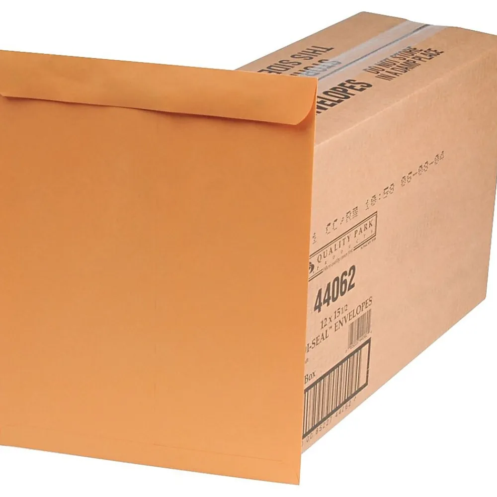Hot Quality Park Redi-Seal Kraft Catalog Envelope, 12" x 15 1/2", Kraft, 250/Box (44062)