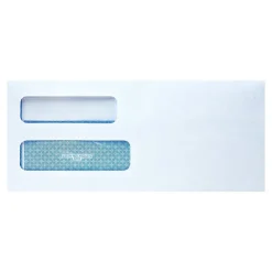 Discount Quality Park Redi-Seal Security Tinted #10 Double Window Envelopes, 4 1/8" x 9 1/2", White, 500/Box (QUA24559)