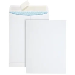 Sale Quality Park Redi-Strip Self Seal Catalog Envelope, 9" x 12", White, 100/Box (QUA44926)
