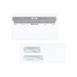 Discount Quality Park Reveal-N-Seal Security Tinted #9 Double Window Envelopes, 3 7/8" x 8 7/8", White Wove, 500/Box (QUA67529)