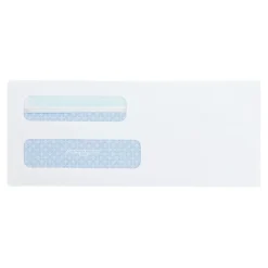 Discount Quality Park Self Seal Security Tinted #8 5/8 Double Window Envelope 3 5/8" x 8 5/8", White, 500/Box (QUA24539)
