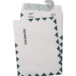 Discount Quality Park USPS First Class Self-Adhesive Mailer Envelope, #98, Green/White, 10" x 15", 100/Box (QUAR1670)
