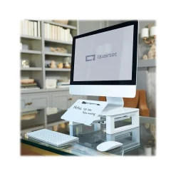 Online Quartet Adjustable Riser with Dry-Erase Board, White (Q090GMRW01)