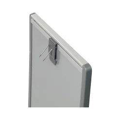 Dry Erase*Quartet Arc Cubicle Painted Steel Dry-Erase Whiteboard, Aluminum Frame, 2' x 1' (ARC2414)