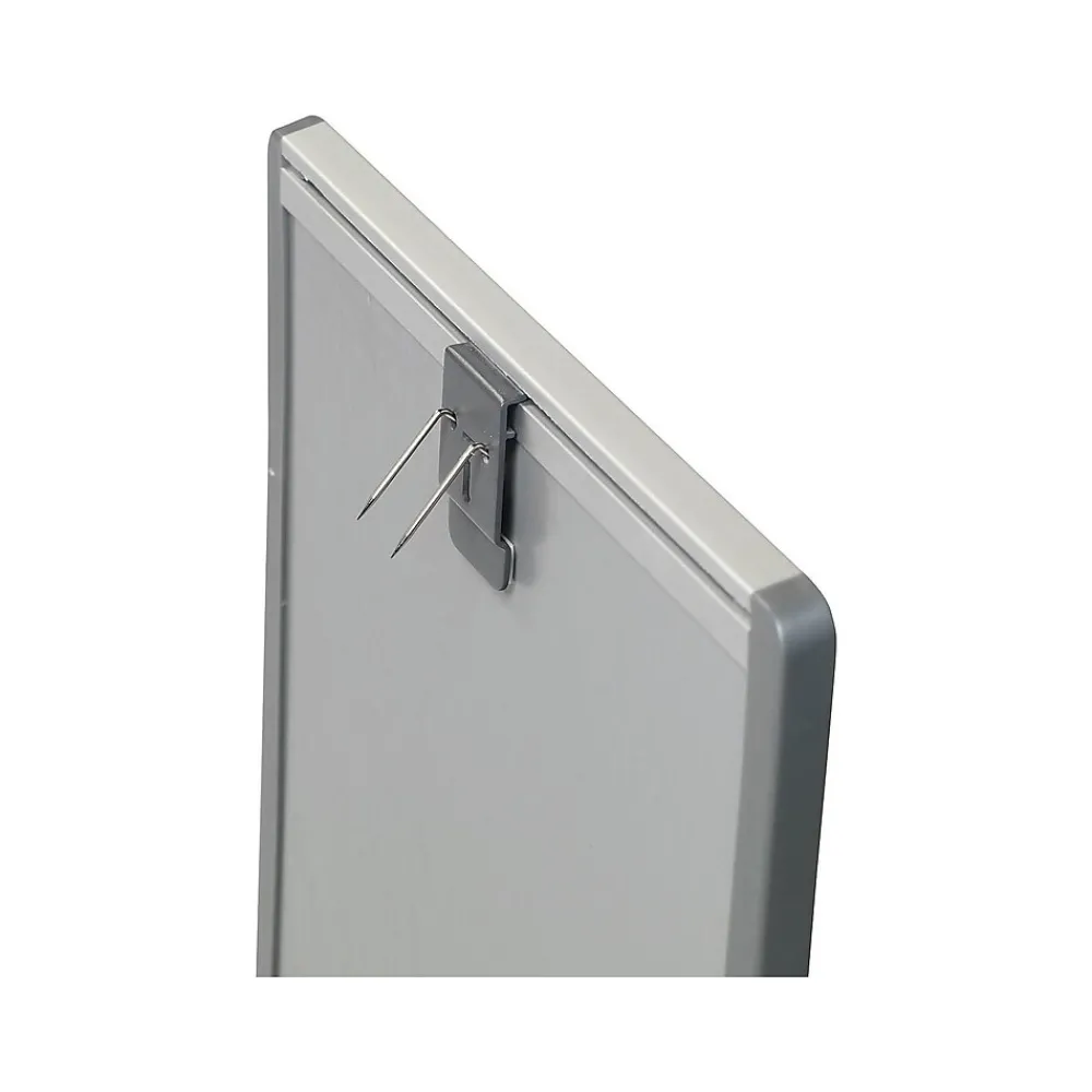 Dry Erase*Quartet Arc Cubicle Painted Steel Dry-Erase Whiteboard, Aluminum Frame, 1' x 1' (ARC1411)