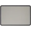 Bulletin*Quartet Contour Fabric Bulletin Board, Black Frame, 3'H x 4'W (7694G)