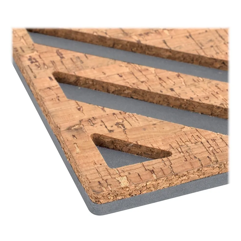 Bulletin*Quartet Cork and EVA Foam Tiles, 0.5' x 0.5', 2/Pack (Q190606F00-STPR)
