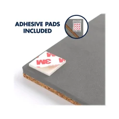 Bulletin*Quartet Cork and EVA Foam Tiles, 0.5' x 0.5', 2/Pack (Q190606F00-STPR)