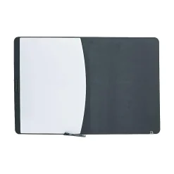 Bulletin*Quartet Designer Tack & Write Combination Dry-Erase Whiteboard, Plastic Frame, 3' x 2' (06545BK)