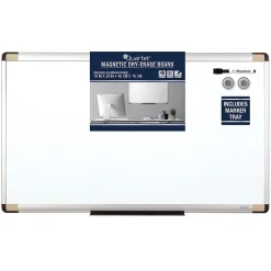 Dry Erase*Quartet ® Magnetic Dry-Erase Whiteboard, Aluminum Frame, 2 1/2'W x 1 1/2'H (48101)