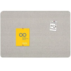 Bulletin*Quartet Oval Office Fabric Bulletin Board, Frameless, 3' x 2' (7683G)