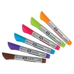 Markers|Quartet Premium Dry Erase Markers, Bullet Tip, Assorted Color Inks, 6/Pack (79556)